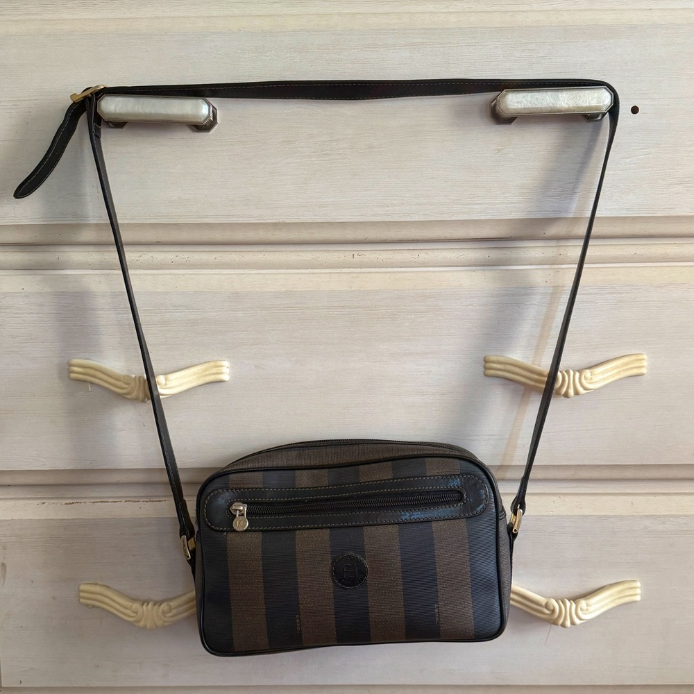 Vintage Fendi Pequin Crossbody